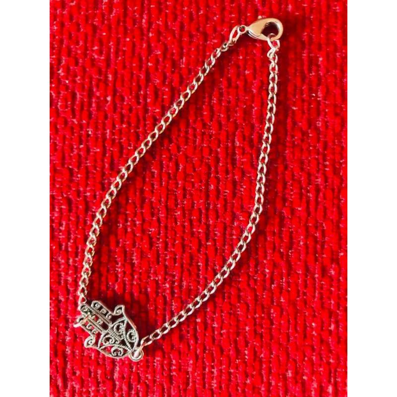 Hamsa Hand of Fatima bracelet; Owl Pendant; Swan ring holder