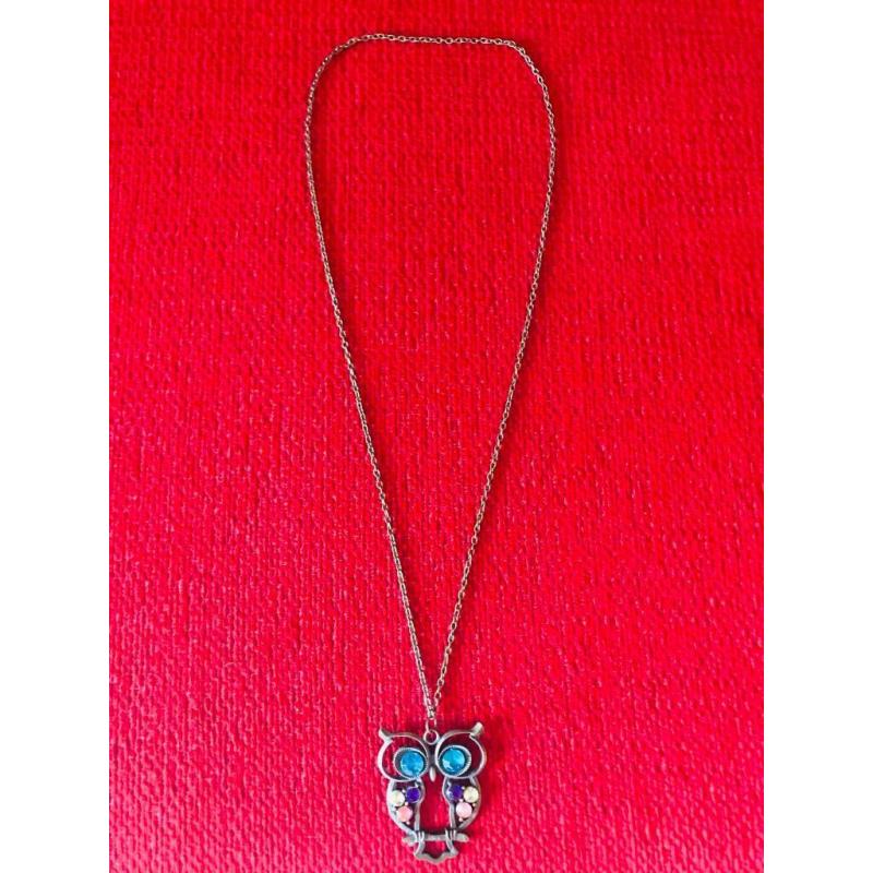 Hamsa Hand of Fatima bracelet; Owl Pendant; Swan ring holder