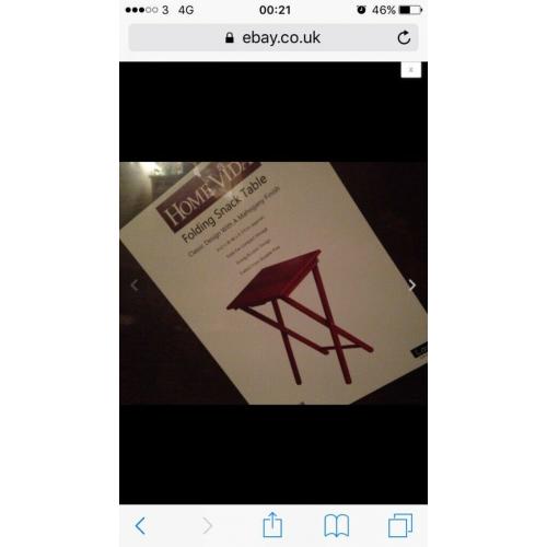 Folding TV / Snacks / Coffee Table (New /Sealed)