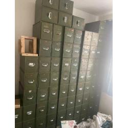 Only 10 left!! Vintage Roller Filing Drawers!! Potential projects!!