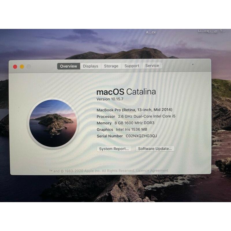 Apple MacBook Pro 13inch Mid 2014