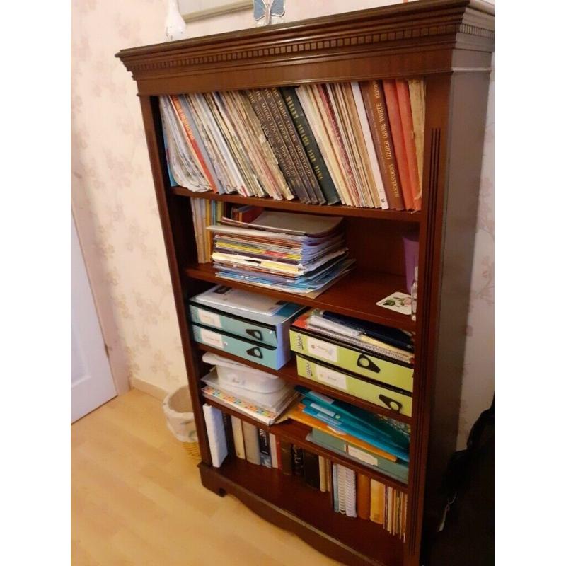 Wooden, Mahogany Colour Bookcase.