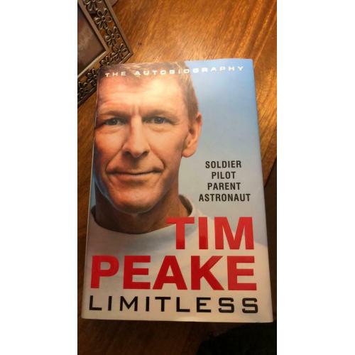 Tim Peake Limitless autobigraphy - hardback