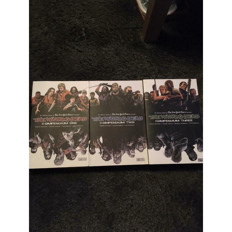 The walking dead compendiums 1-3