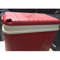 cooler ice box red