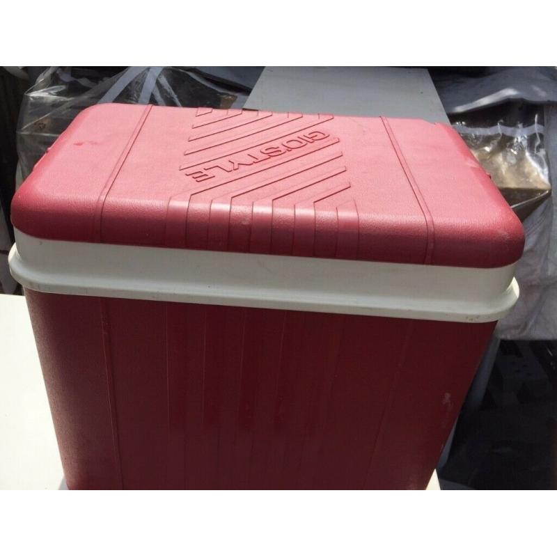 cooler ice box red