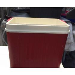 cooler ice box red