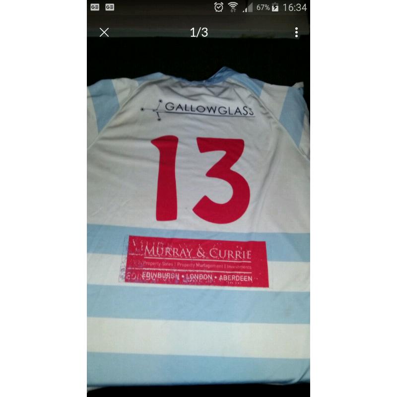 Edinbugh Accies Rugby kit