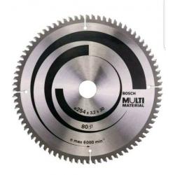 Bosch 2608640450 Circular Saw Blade Multi Material, 254 x 30 X 3,2 mm, 80