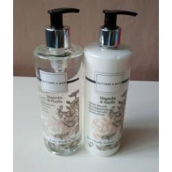 Magnolia and Vanilla Body Wash and Lotion