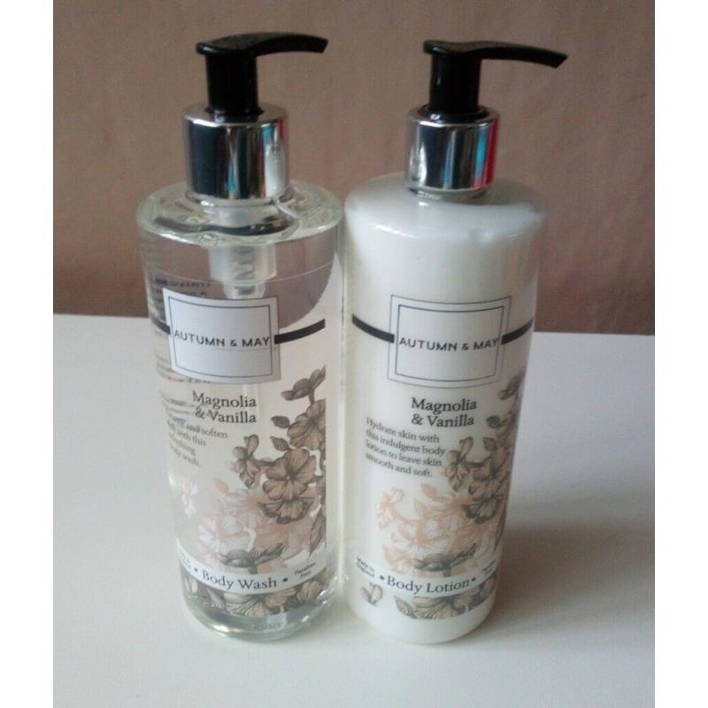 Magnolia and Vanilla Body Wash and Lotion