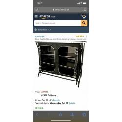 Royal camping table/storage unit