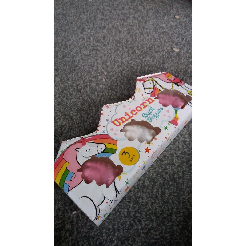 Unicorn bath fizzers