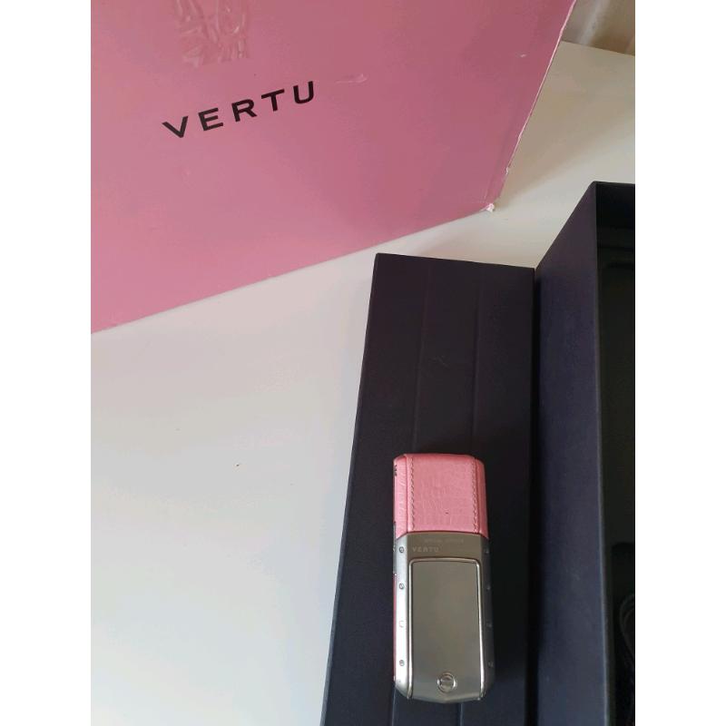 Vertu Pink Special Edition Genuine, ORIGINAL BOX, UNLOCKED