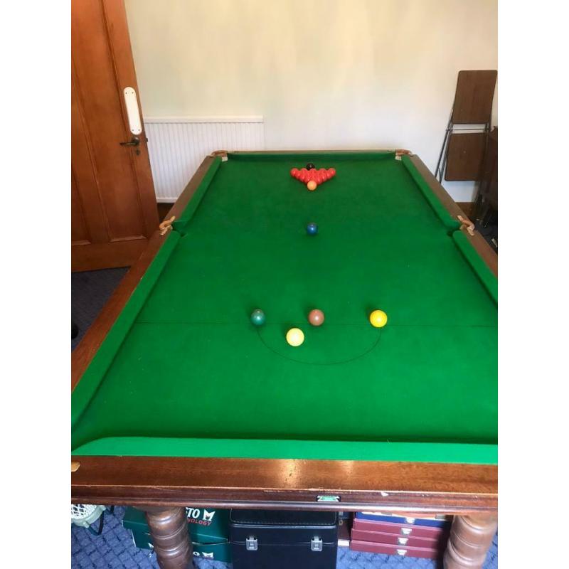 8?6 x 4?6 slate bed snooker/pool table *SOLD!*