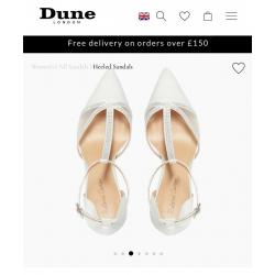 Dune bridal wedding shoes