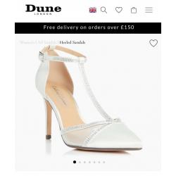 Dune bridal wedding shoes