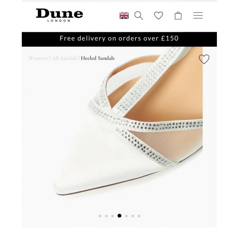 Dune bridal wedding shoes