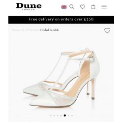 Dune bridal wedding shoes