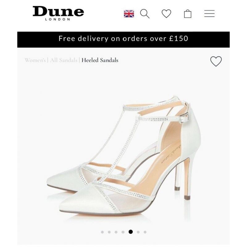 Dune bridal wedding shoes