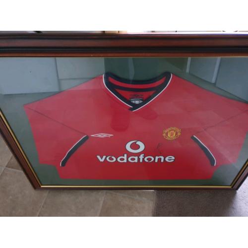 Signed replica shirts and print