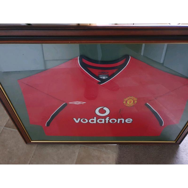 Signed replica shirts and print