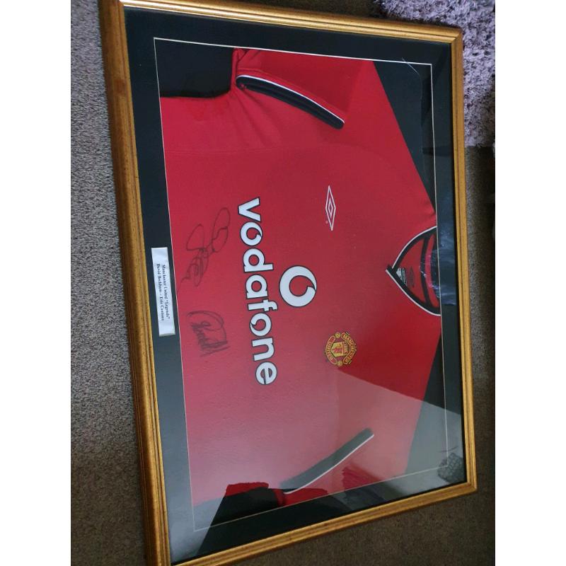 Signed replica shirts and print