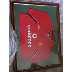 Signed replica shirts and print
