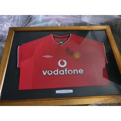 Signed replica shirts and print