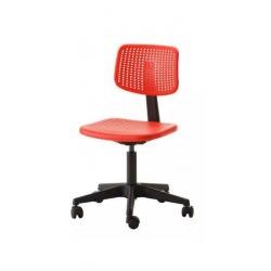 Ikea red swivel chair