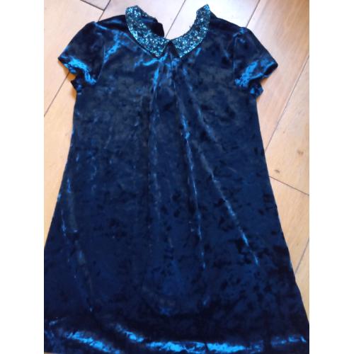 STUNNING BLUE VELVET NEXT AGE 7-8