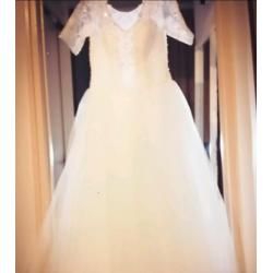 White Wedding dress &Viel