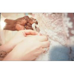 White Wedding dress &Viel