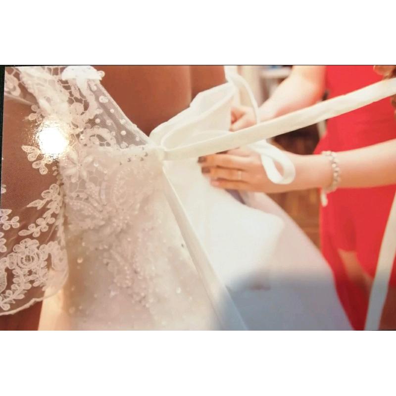 White Wedding dress &Viel