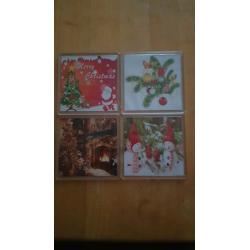 Set of 4 Christmas coasters put any picture you want to use