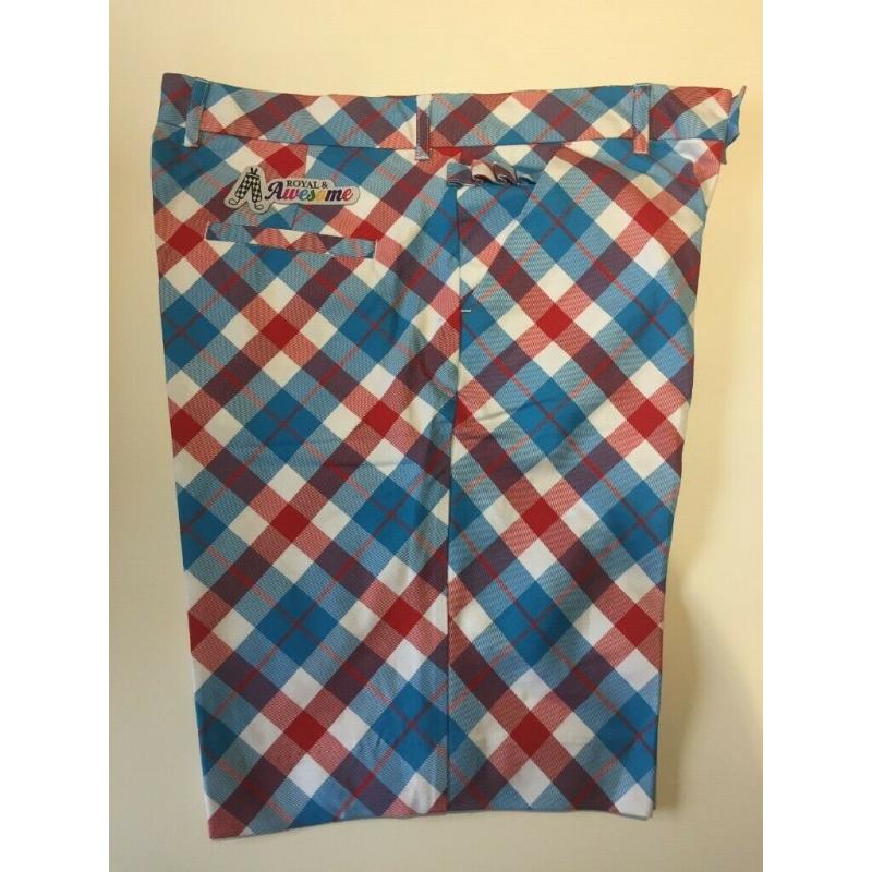 Royal and Awesome Mens Golf shorts 32" Waist BNWT