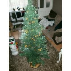 fibre optic 5ft christmas tree decoration outdoor / indoor multicolored lights