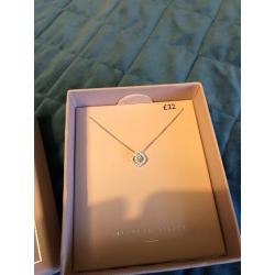 Next silver necklace and ring