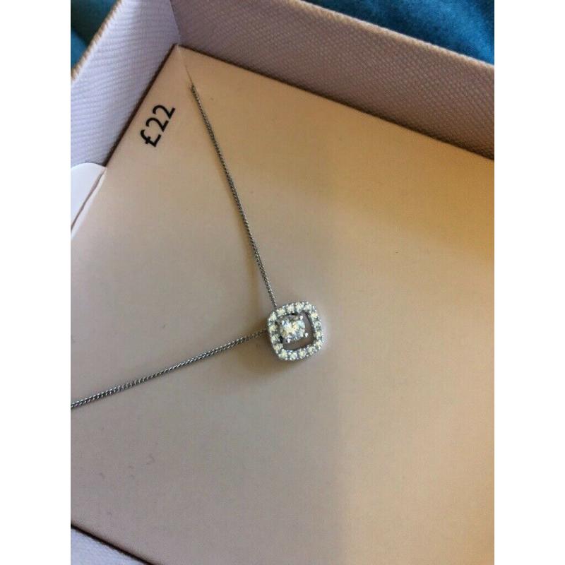 Next silver necklace and ring