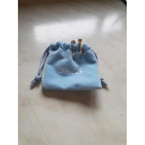 Silver Diamonte Earrings From Oasis