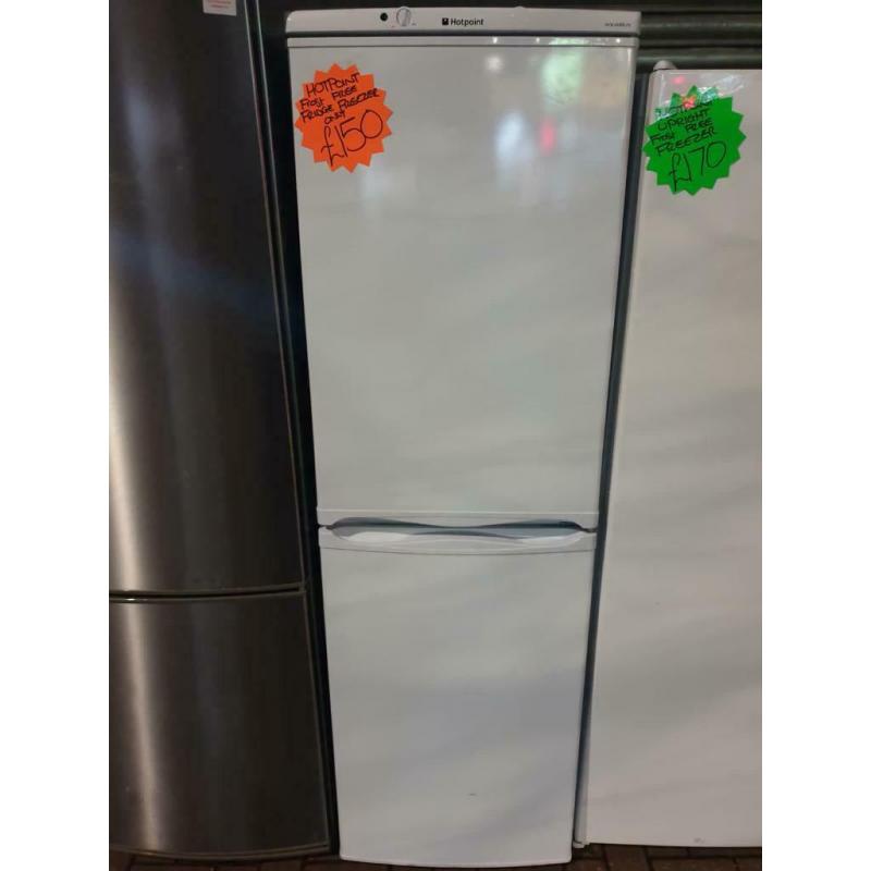 Hotpoint white fridge freezer frost free