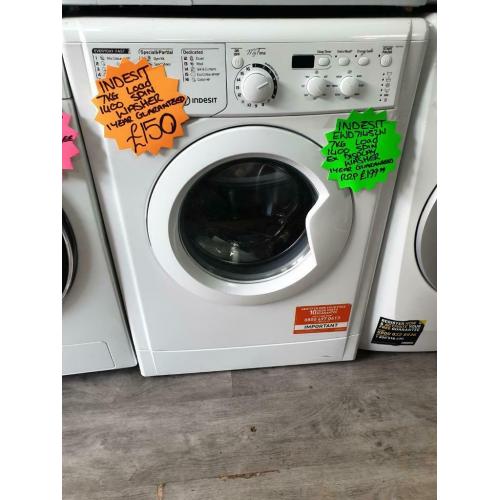 Indesit 7kg ld ex display 1400 spin washing machine