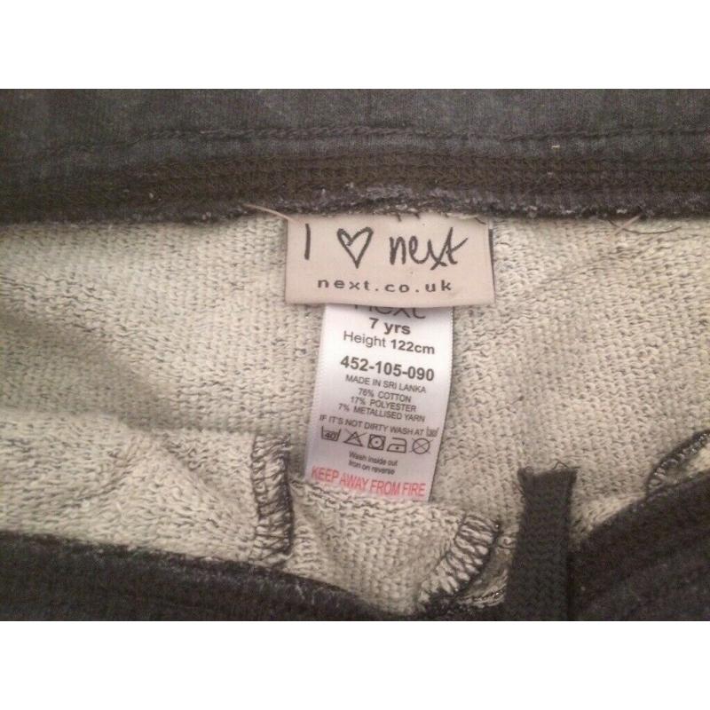 Girls jeans two pairs and one pair of joggers age 7yrs