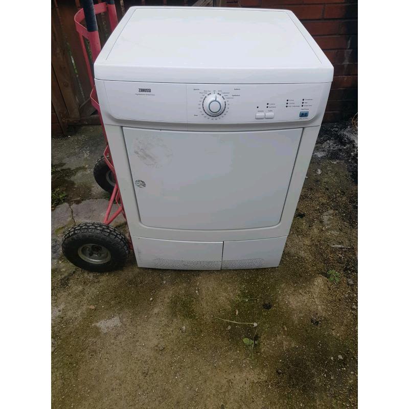 zanussi 7kg condenser tumble dryer