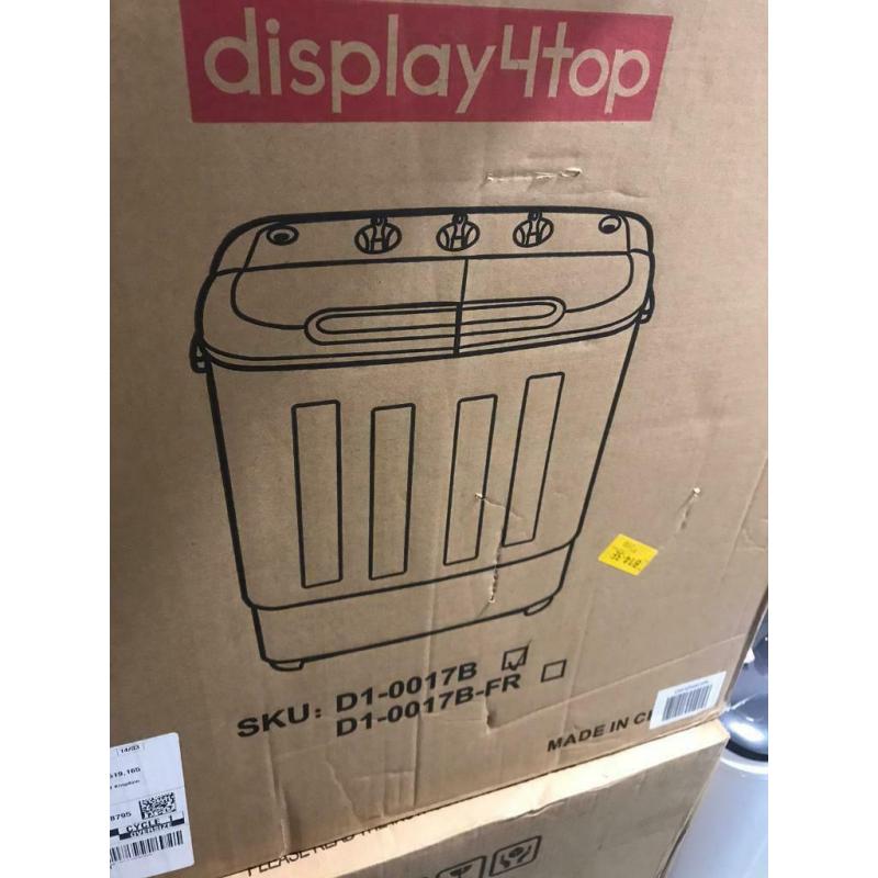 Portable compact washing machine still in box
