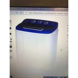 Portable compact washing machine still in box