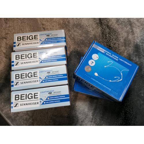 Beige Headset Mics