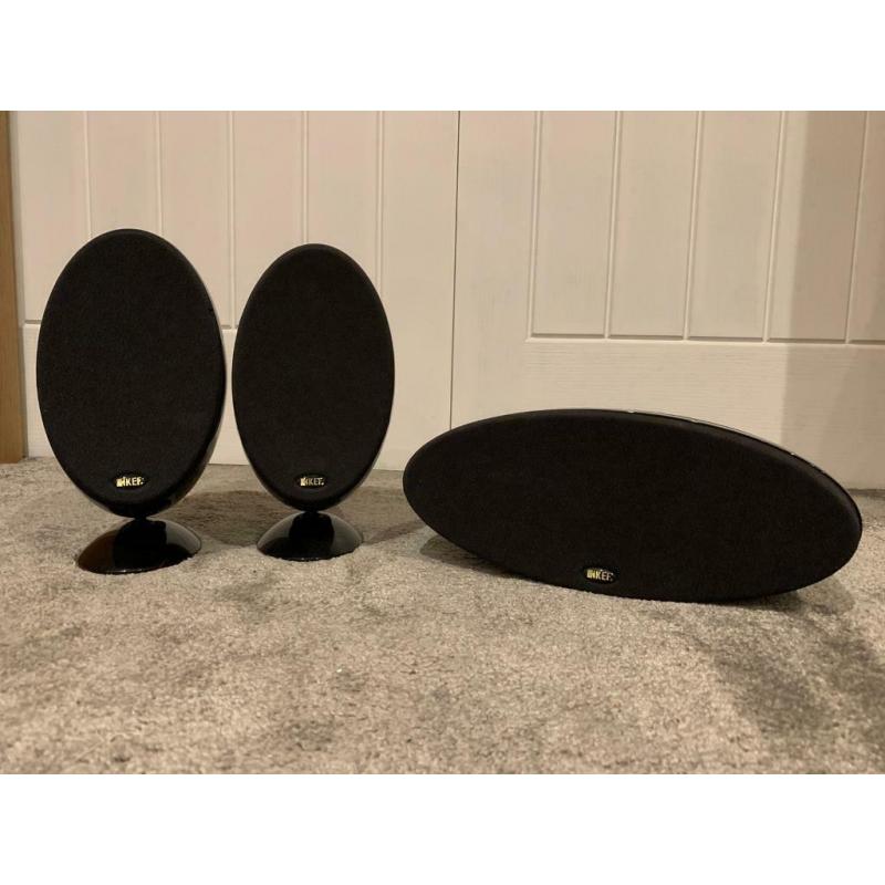 KEF gloss black speaker set HTS3001SE