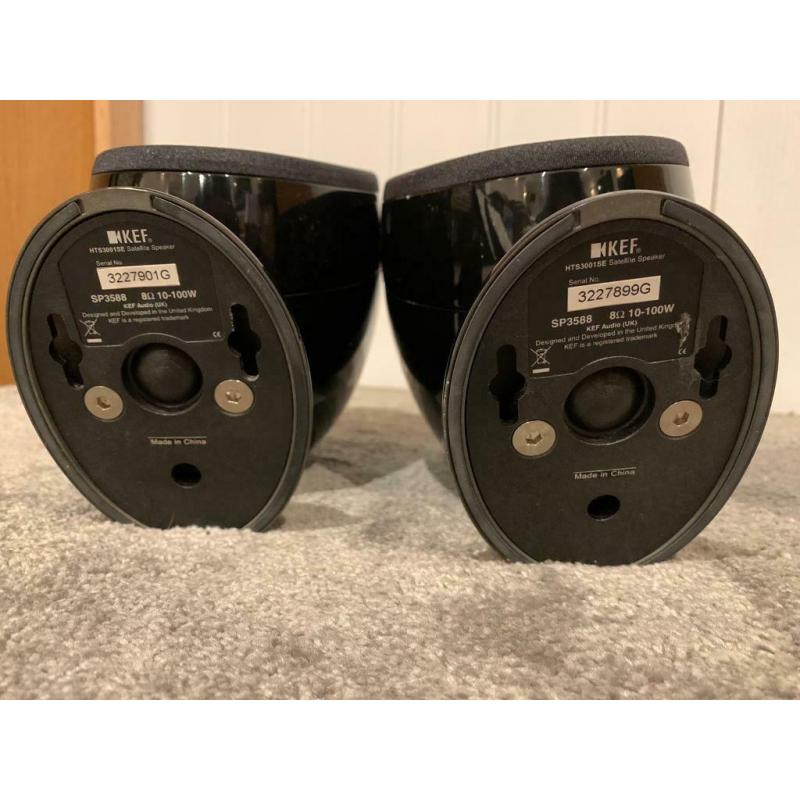 KEF gloss black speaker set HTS3001SE
