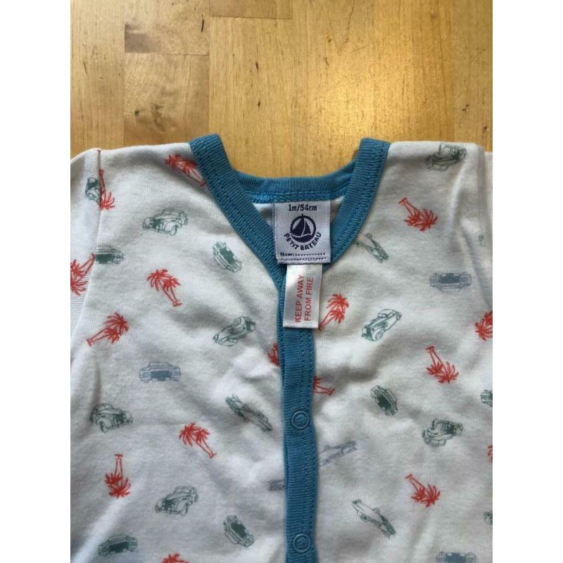 Petit Bateau Babygrow/Sleepsuit 0-3 Month